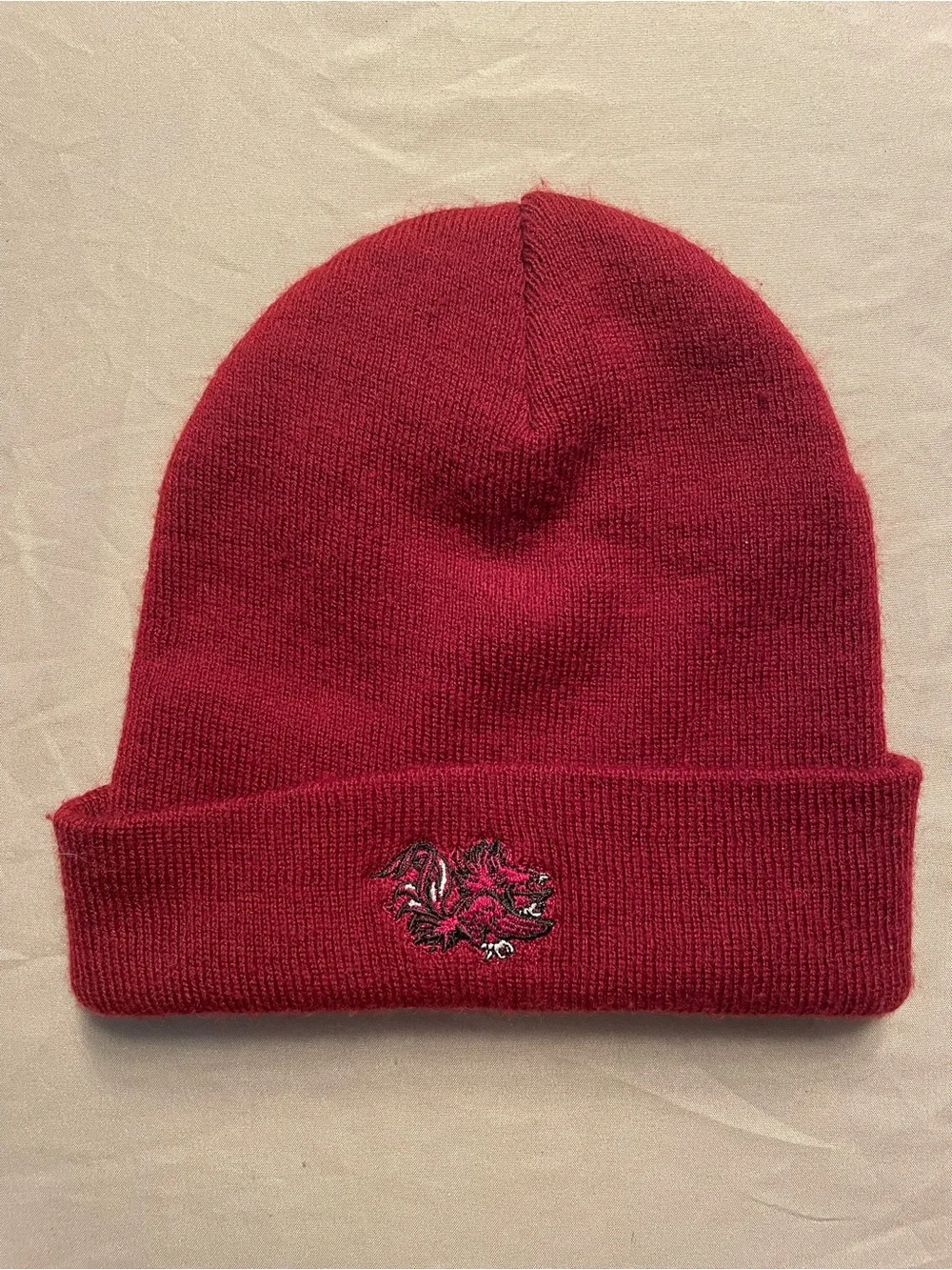 USC University Of South Carolina Gamecocks Adult Beanie Hat Toboggan Red OSFM